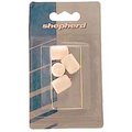 Shepherd Shepherd 9106 4 Count .63 in. White Plastic Leg Tips 9106